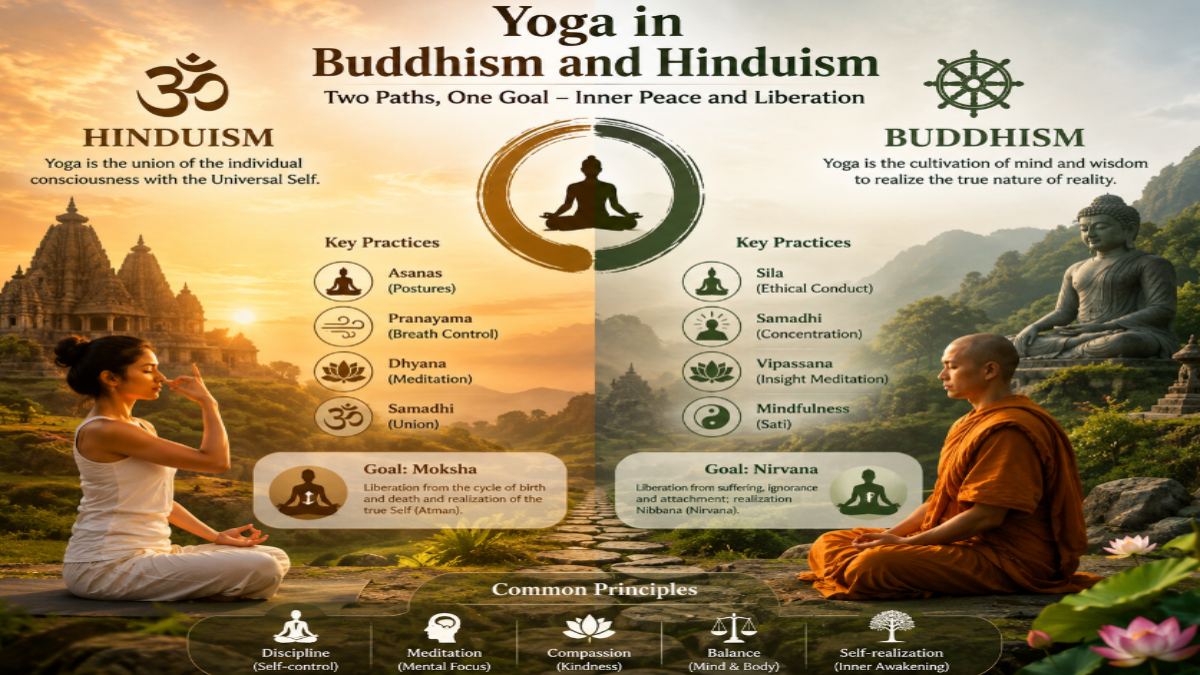 Yoga in Buddhism and Hinduism: Exploring Two Ancient Spiritual Traditions