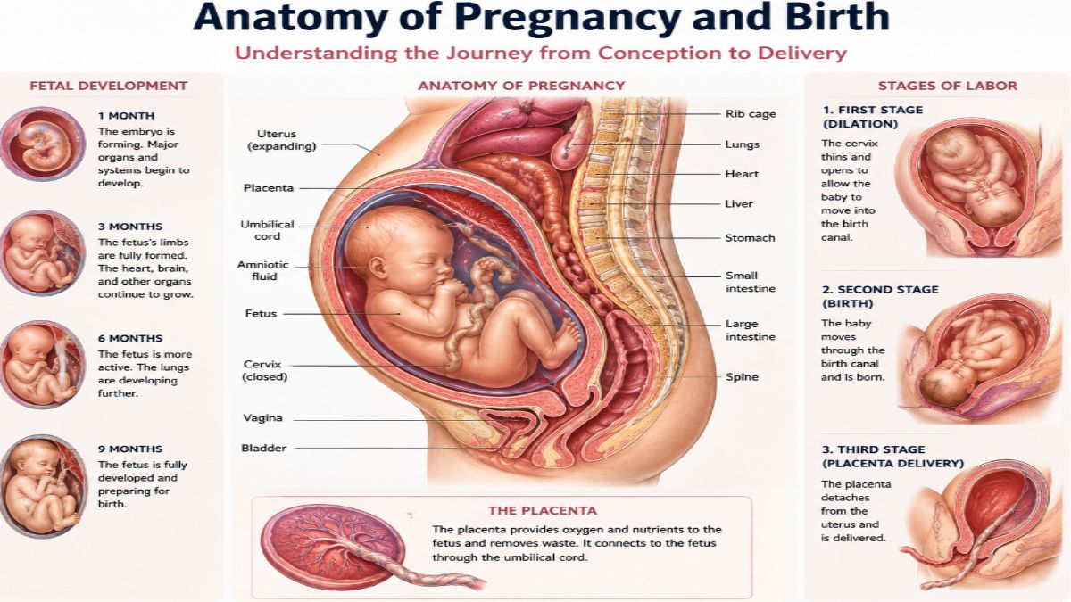 Anatomy of Pregnancy and Birth: Understanding How the Body Changes During Pregnancy and Labour