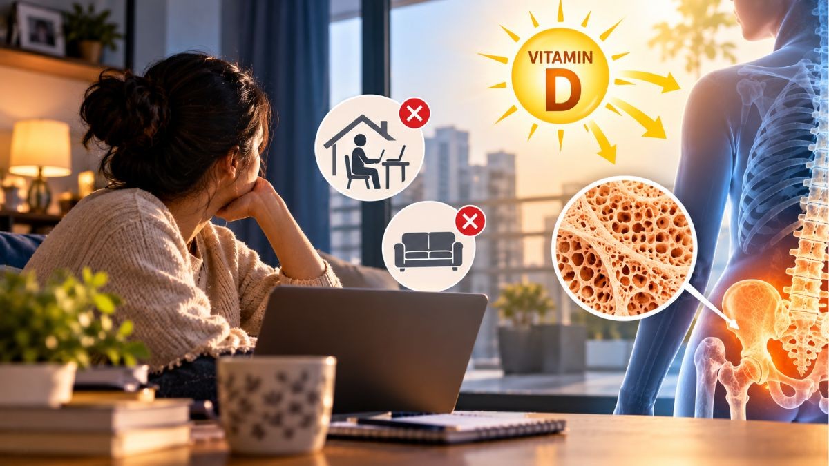 Bone Health Warning: How Indoor Lifestyles Can Increase Vitamin D Deficiency Risk