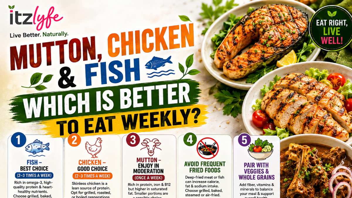 Mutton vs Chicken vs Fish: Which Is the Healthiest to Eat Every Week?