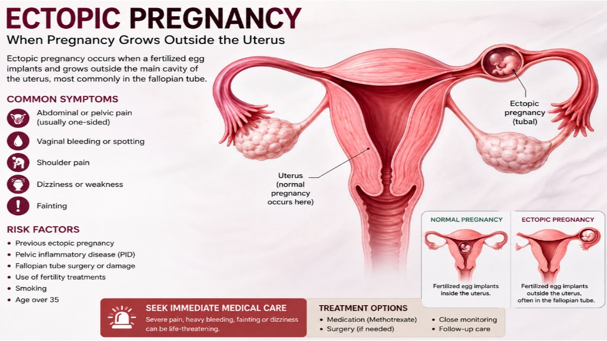 Ectopic Pregnancy: Symptoms, Causes, Diagnosis, Treatment and Warning Signs