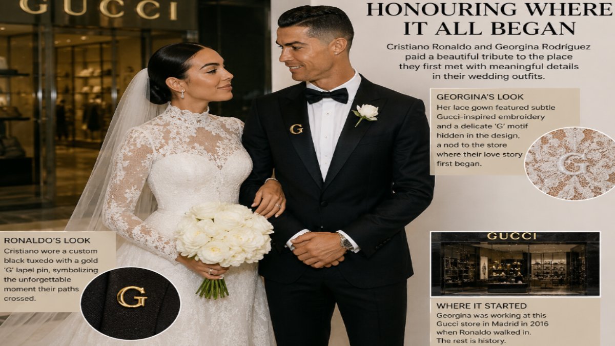 Cristiano Ronaldo & Georgina Rodriguez Wedding: Outfits Honour Their First Meeting