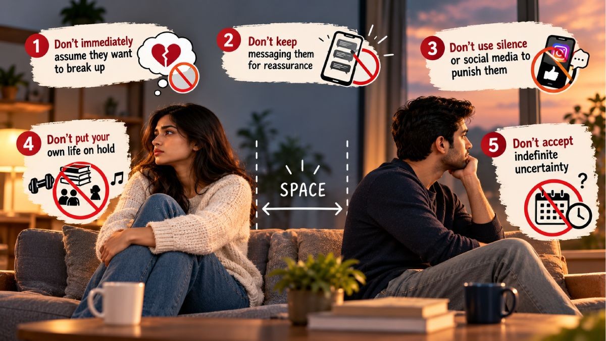 When Your Partner Wants Space: 5 Things You Should Never Do