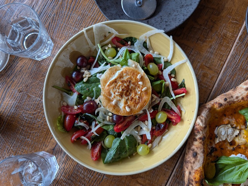 Baby Tomato and Fresh Goat Cheese Salad