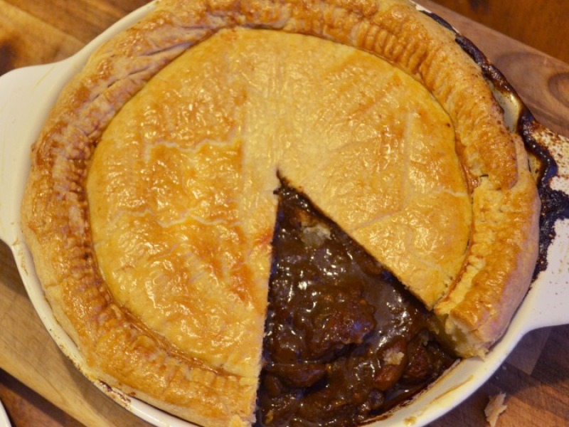 Beef and Oyster pie