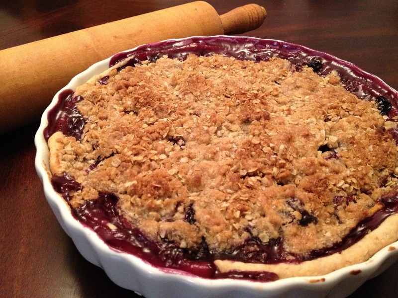 Blueberry Peach Slab Pie