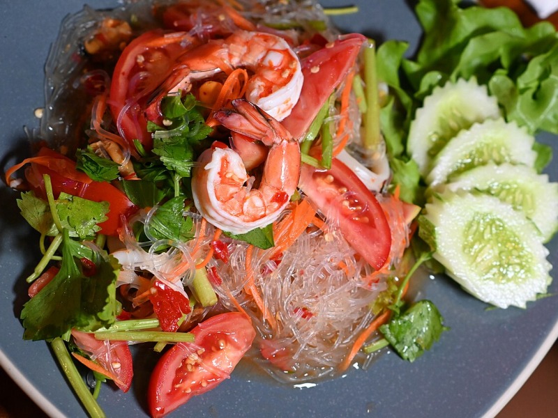 Bright and Spicy Shrimp Noodle Salad