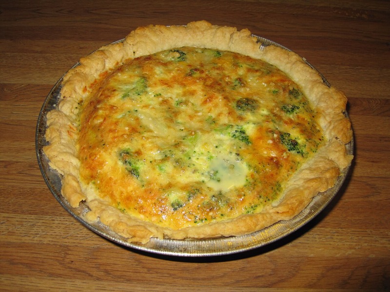 Broccoli and Cheese Quiche