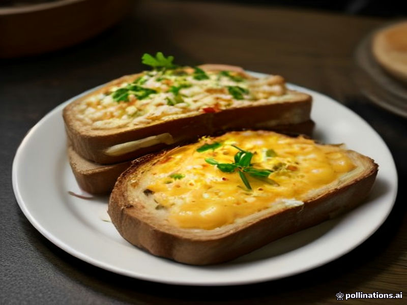 Broiled Goat Cheese Toasts With Marinated Greens