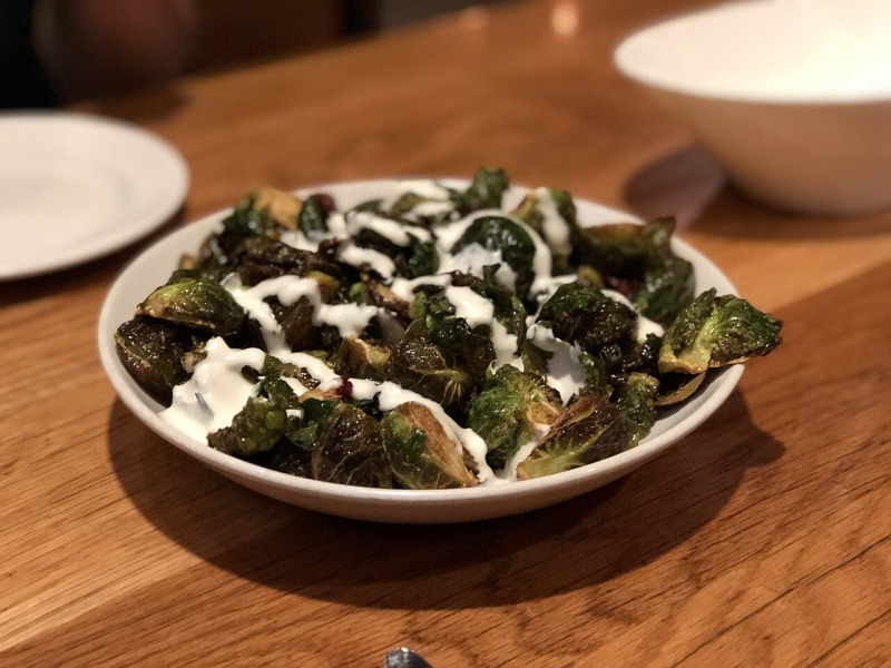 Brussels Sprouts with Walnut Vinaigrette