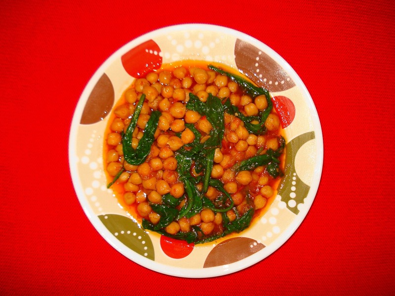 Chickpeas with Spinach