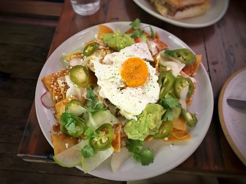Chilaquiles with Fried Eggs