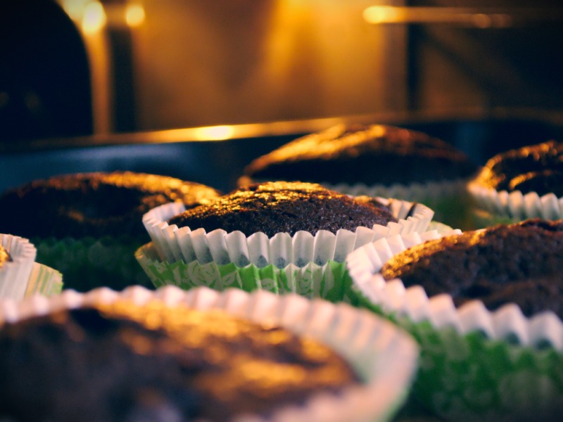 Chocolate Cherry Muffins