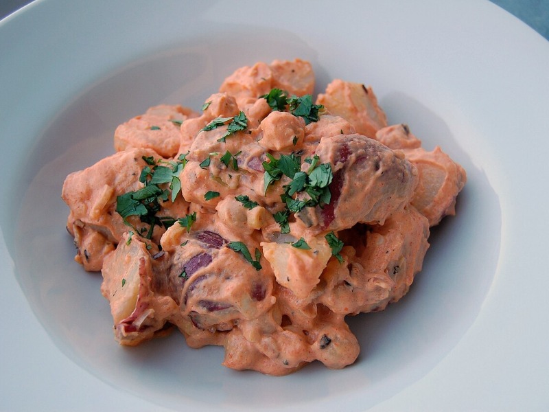 Coconut-Braised Chickpeas with Sweet Potatoes and Greens