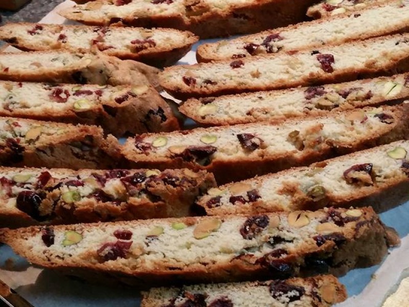 Cranberry Pistachio Biscotti