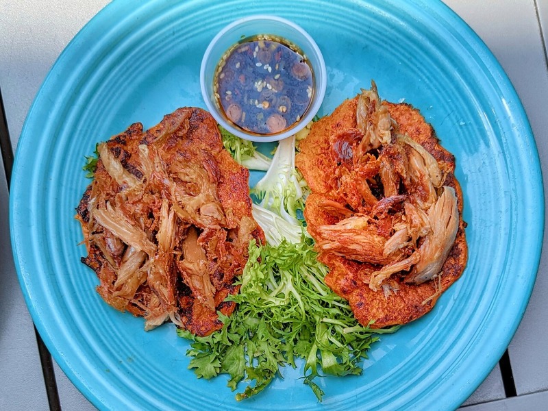 Crispy Kimchi and Scallion Pancakes