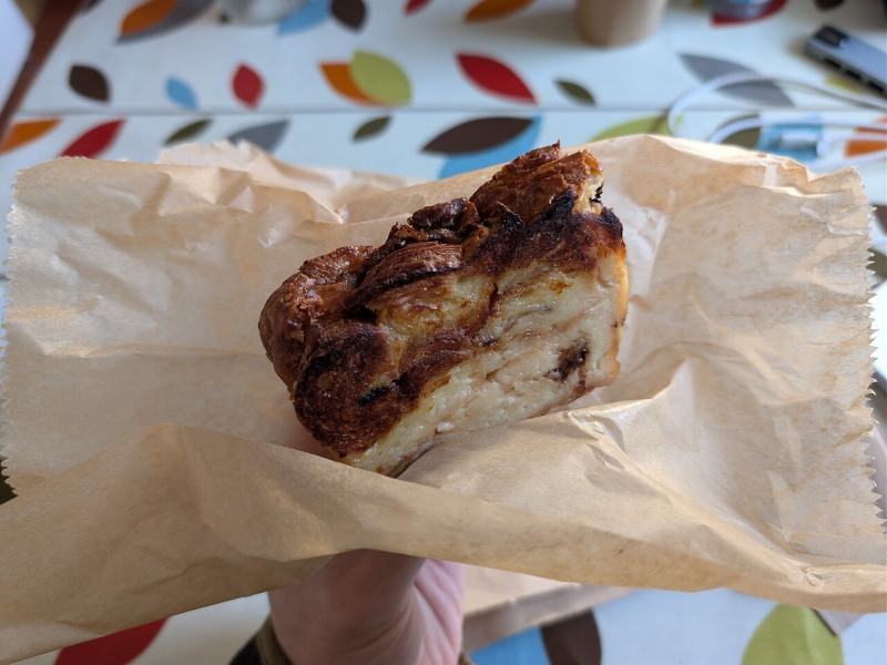 Croissant Bread and Butter Pudding