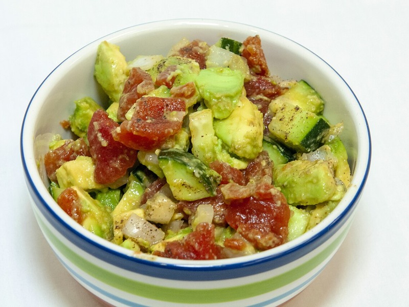 Cucumber and Avocado Salad