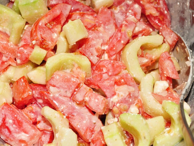 Cucumber, Tomato and Feta Salad