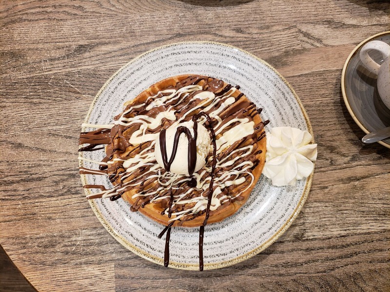 Dark Chocolate Waffles