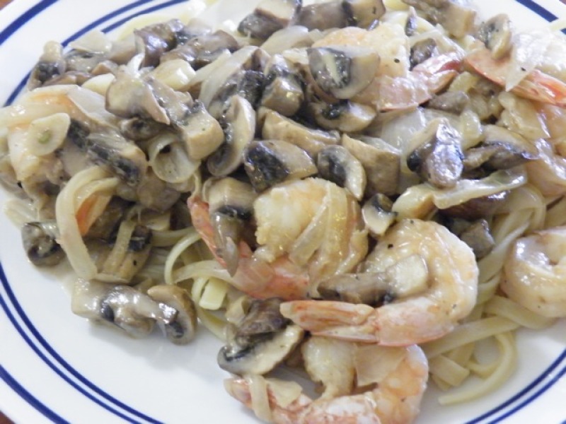 Fettuccine with Shrimp
