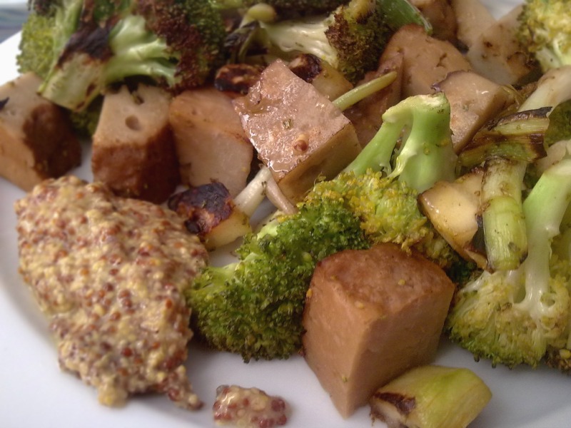 Grilled Mustard Broccoli