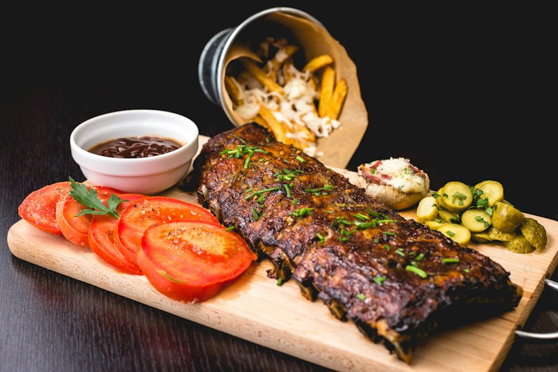 Grilled Pork Shoulder With Butter Vinegar Sauce