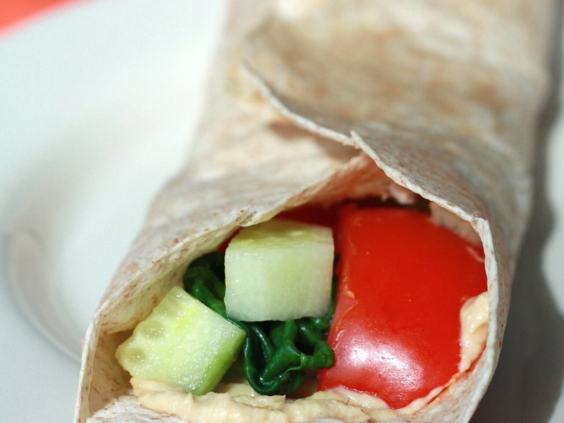 Hummus Veggie Wraps