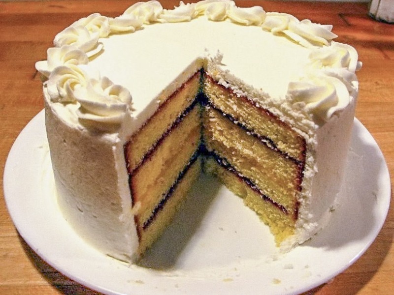Lemon Curd Layer Cake