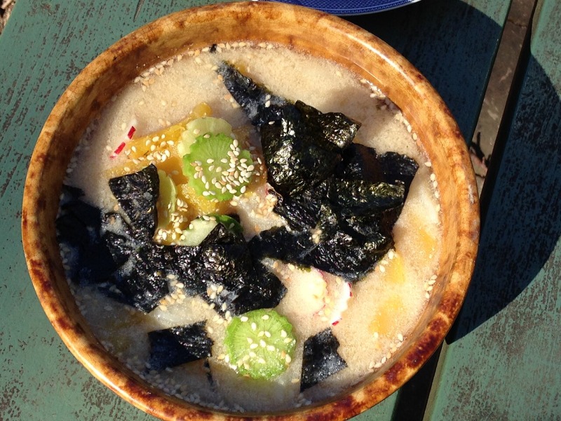 Miso-Tahini Squash Soup with Brown Rice