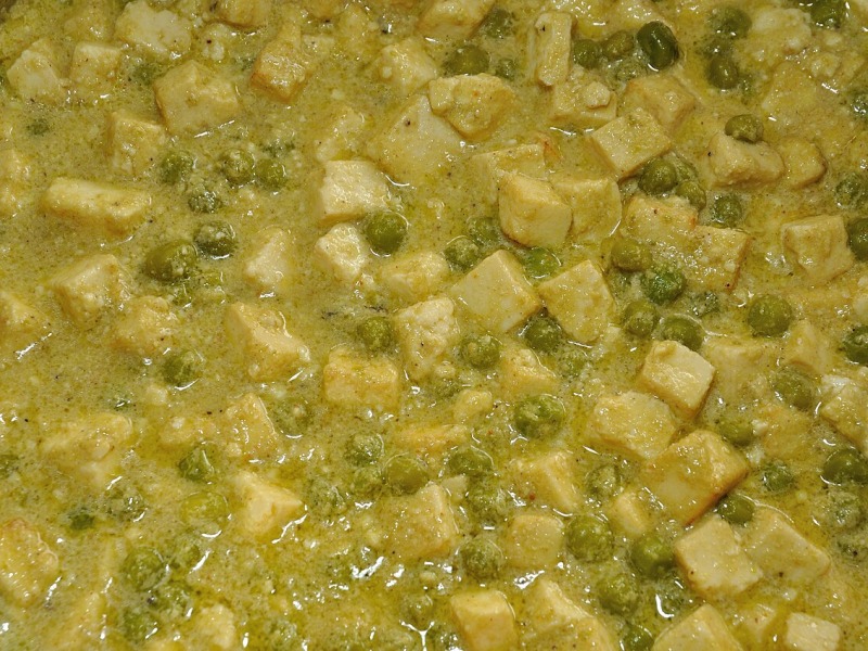 Paneer Curry with Peas