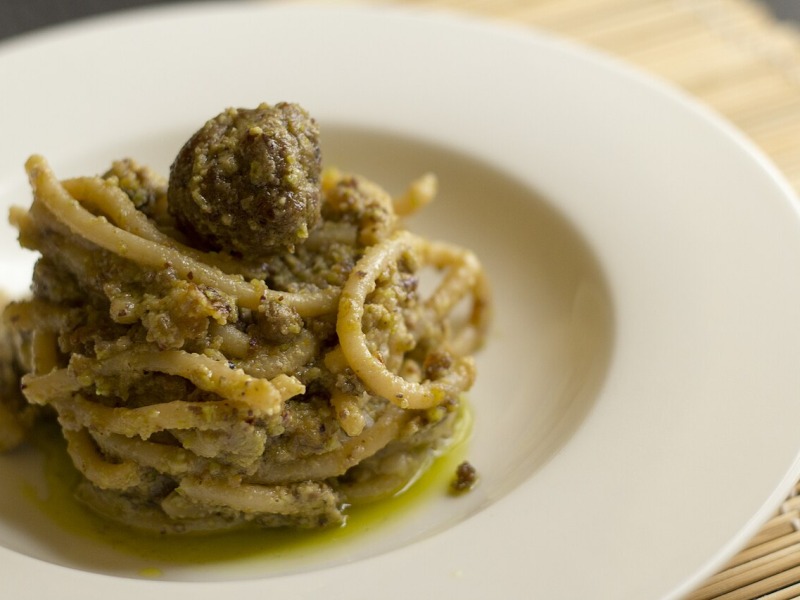 Pasta with Pistachio Pesto