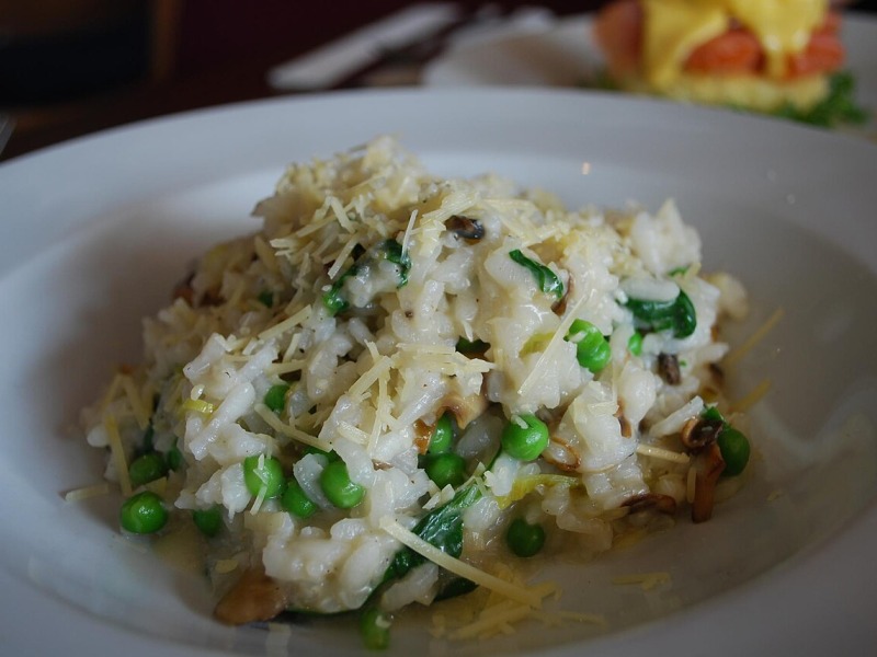 Pea and Bacon Risotto