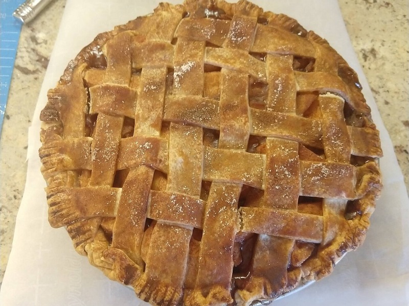 Peach Lattice Pie