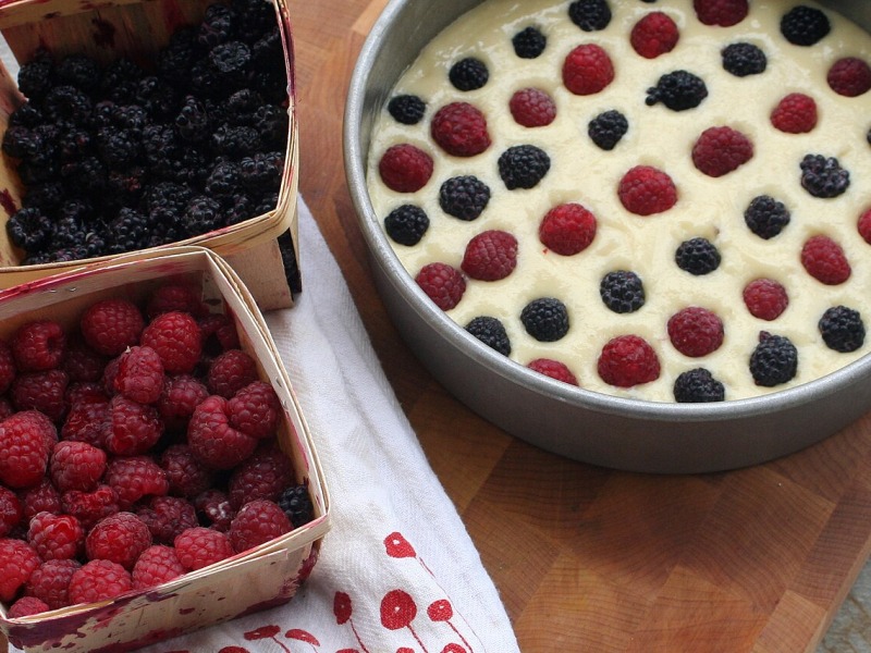 Raspberry Buttermilk Cake