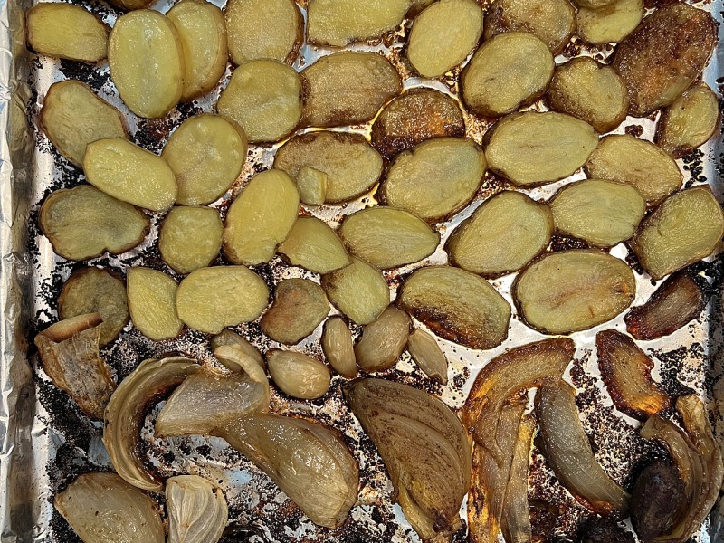 Roast Chicken with Potatoes and Onions