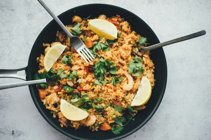 Scallop Rice Bowls With Crunchy Spice Oil