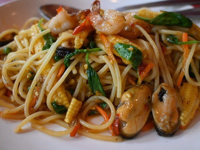 Shrimp and Corn with Basil