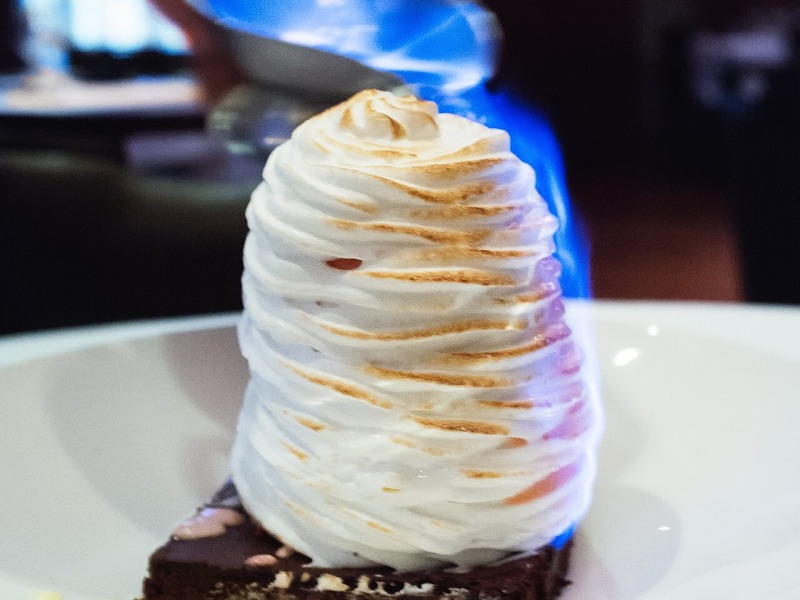 Strawberry and Chocolate Baked Alaska