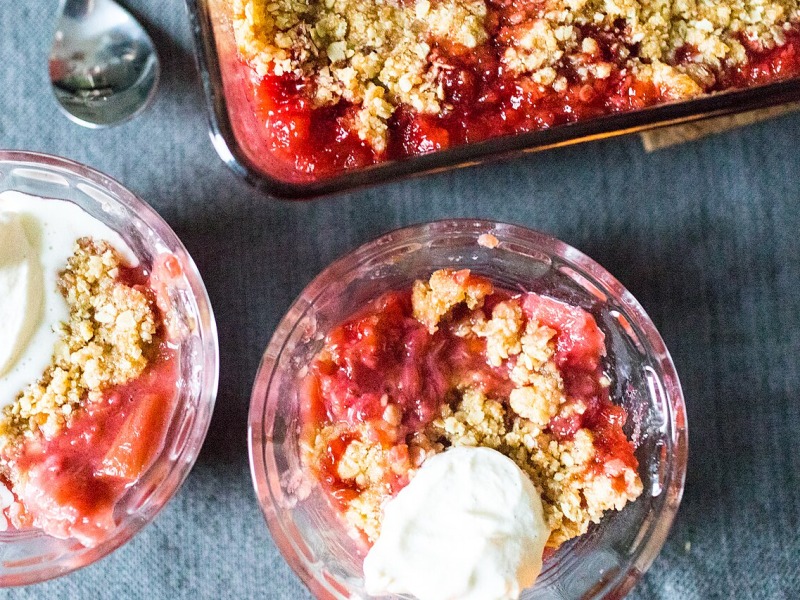 Strawberry-Rhubarb Crisp