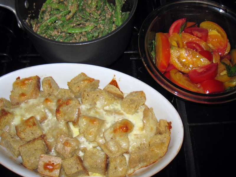 Tomato Bread Pudding