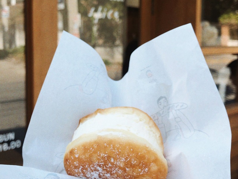 Vanilla Cream–Filled Doughnuts