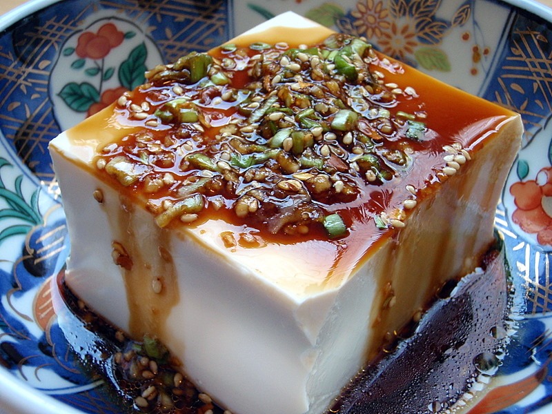 Warm Tofu with Spicy Garlic Sauce